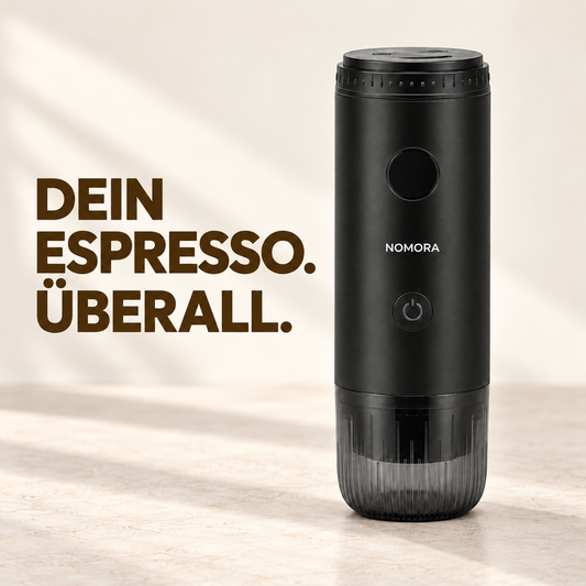 NOMORA™ – Tragbare 2-in-1-Espressomaschine für Abendteuer und Reise