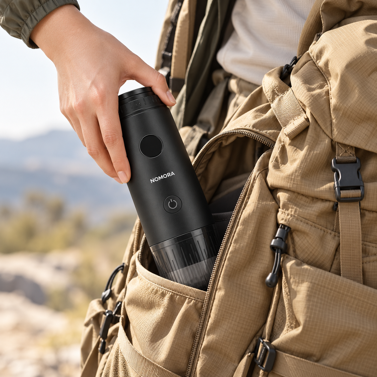 NOMORA™ – Tragbare 2-in-1-Espressomaschine für Abendteuer und Reise