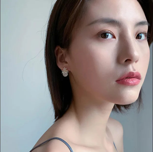 Petal Shine Earrings 🌸💎