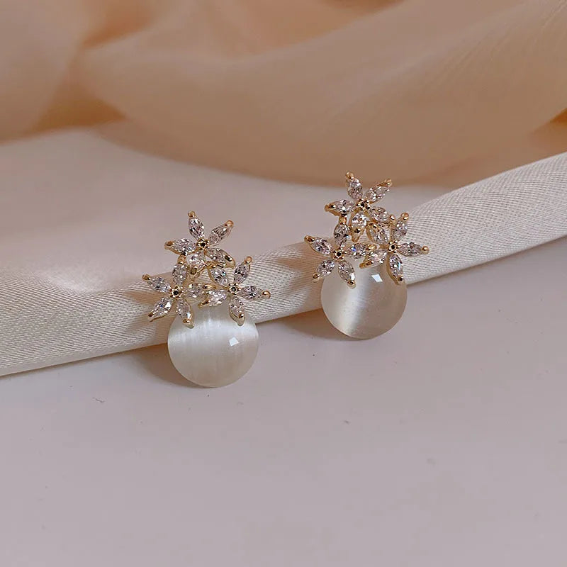 Petal Shine Earrings 🌸💎