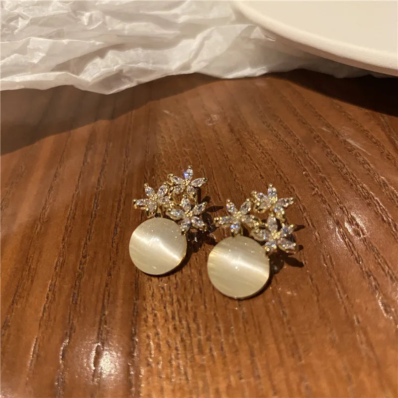 Petal Shine Earrings 🌸💎
